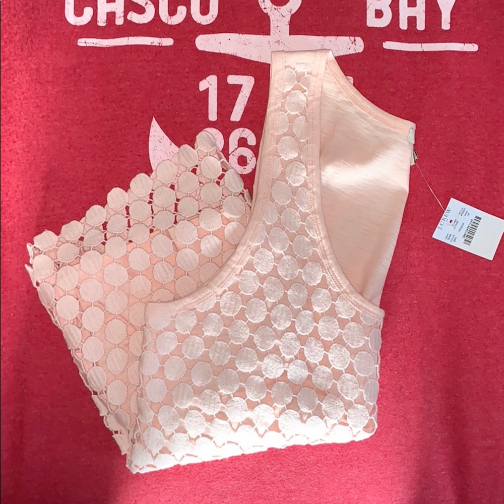 Pink JCrew tank top NWT